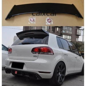 ALERON VW GOLF 6 GTI GOLF VI GTI 5 PUERTAS ALERÓN NEGRO BRILLO SPOILER - Imagen 1 de 5