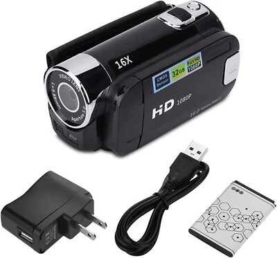 HD -16x Digital Video Camera Full HD 1080P Camorder16MP - Image 1 of 4