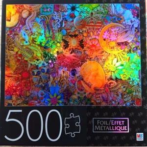 Jewelry Jumble 500 Piece Foil Effect Jigsaw Puzzle by Cardinal MB - Picture 1 of 4