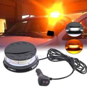 Car Auto Amber Lamp Magnetic Flashing Strobe Beacon Emergency LED Warning Light - Picture 1 of 11