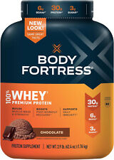 Body Fortress 100% Whey, Premium Protein Powder, Chocolate, 3.9lbs