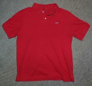 Vineyard Vines Boys Red Polo Shirt - Size L (16) - VGUC