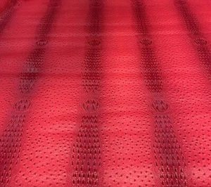 Miscela struzzo/Gator ROSSO tappezzeria marina artigianato cortile vinile esterno - Foto 1 di 2