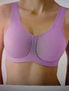 NWOT Wacoal Simone Underwire Support Sports Bra 855170 In Lilac Purple 38 G - Picture 1 of 13