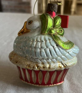 Waterford Holiday Heirlooms Six Geese A Laying Christmas Ornament W/Box - Bild 1 von 8