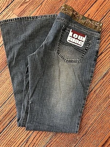 Joujou Vintage Spot Faded Jeans Embellished Sequin Waist 11/12 - Picture 1 of 5