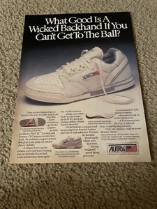Vintage 1985 AUTRY CLC TENNIS Running Shoes Poster Print Ad 1980s - Picture 1 of 1