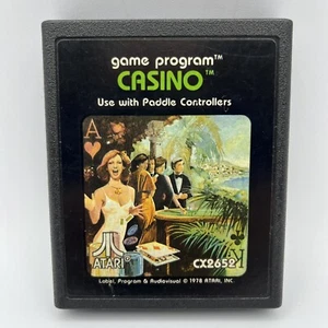 Atari 2600 - Casino - CX-2652 - SOLO carrello giochi - 1978 - testato funzionante - Foto 1 di 8