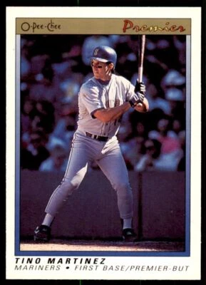 1991 O-Pee-Chee Premier Tino Martinez 100 Baseball Cards #76 - Image 1 of 2