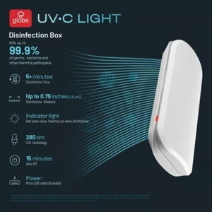 Coque désinfectante stérilisante neuve UV Light Phone & More ~ LIVRAISON GRATUITE ! - Photo 1 sur 6