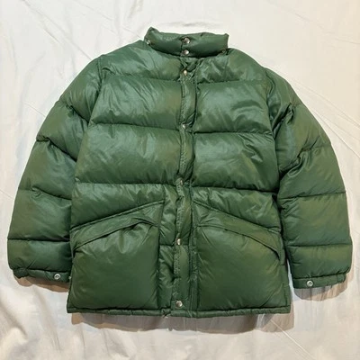 Vintage Schott Bros NYC Green Puffer Down Jacket Men’s Sz M - Image 1 of 4