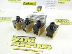 NEW! PACK OF 4 MITEE-BITE MACHINABLE UNIFORCE CLAMPS 5/16"-18 THREADS #61000 - Picture 1 of 6