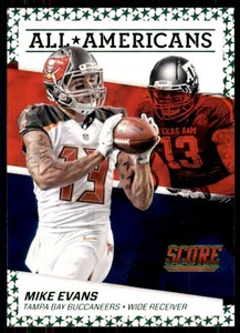 2016 Score All-Americans Green #7 Mike Evans Tampa Bay Buccaneers Parallel Card - Picture 1 of 2
