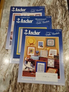Anchor Counted Cross Stitch Pattern Booklets By Dale Burdett Vintage Lot Of 3 - Picture 1 of 7