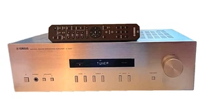 Yamaha Amplificatore HI FI 2.0 Pure Direct Silver A S201 100w per canale - Foto 1 di 2
