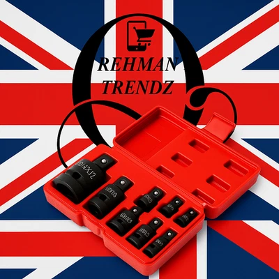 6Pcs Ratchet Socket Adapter Reducer Set 1/4 3/8 1/2 Drive Wrench Converter UK - Image 1 of 4