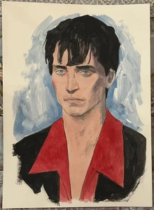 Acrilico su carta Scott Hampton Dylan Dog con Autografo Originale - Picture 1 of 1