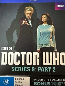 DOCTOR WHO - Series 9: Part 2 Episode 7-12 2 x BLURAY Slipcase + Cards AS NEW! - Picture 1 of 2