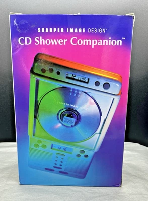 Sharper Image Design Shower CD  Player Water Resistant See Through Body - Image 1 of 4