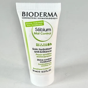 Bioderma Sebium Mat Shine Control Cream Moisturizer Matte Travel .5 oz 15ml New - Picture 1 of 5