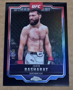 2025 Topps Chrome UFC #68 Javid Basharat Black Refractor 08/10 Made - Bild 1 von 2