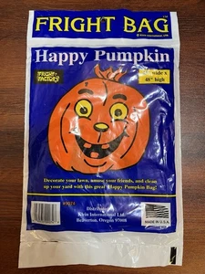 Fright Bag Happy Pumpkin 45” Wide X 48” High #9074 Fright Factory New Sealed  - Picture 1 of 4