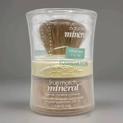 L'Oreal True Match Mineral Powder Foundation Natural Ivory C1-2 New Sealed - Image 1 of 2