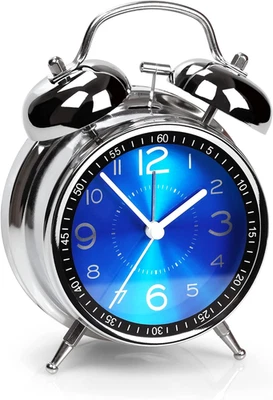 Super Loud Alarm Clock for Heavy Sleepers Adults,Twin Bell Retro 4 Inch Silent - Image 1 of 4