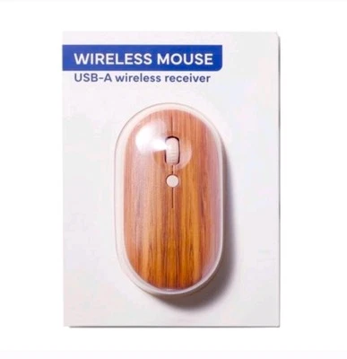 Target Bullseye's Natural Wood  Vivitar Wireless Computer Mouse (NEW IN PACK) - Image 1 of 4