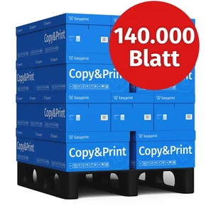 Druckerpapier Kopierpapier 140000 Blatt A4 Hochweiß PEFC-Zertifikat Easyprint - Bild 1 von 2
