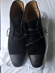 Russell And Bromley Jermyn Desert Boots In Black Size UK 8 US9 - Picture 1 of 6