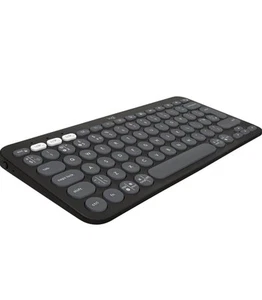 Logitech Pebble Keys 2 K380s keyboard multi-device Bluetooth wireless graphite - Picture 1 of 6
