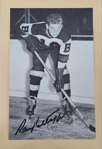 RAY GETLIFFE SIGNED 1934-1943 BEE HIVE PHOTO CARD GROUP 1 BRUINS DEC - Picture 1 of 1