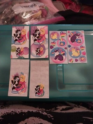 Paquete de pegatinas originales vintage de los 90 de Lisa Frank Kittens  Foto 1 de 4