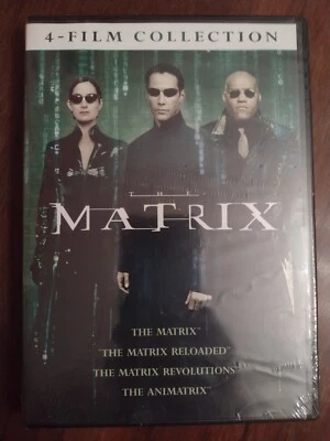 The MATRIX 4-Film Collection (DVD 4 Disc Set, 2016 Release) Keanu Reeves. SALE! - Image 1 of 4
