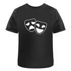 'Comedy & Tragedy Masks' Men's / Women's Cotton T-Shirts (TA017139)