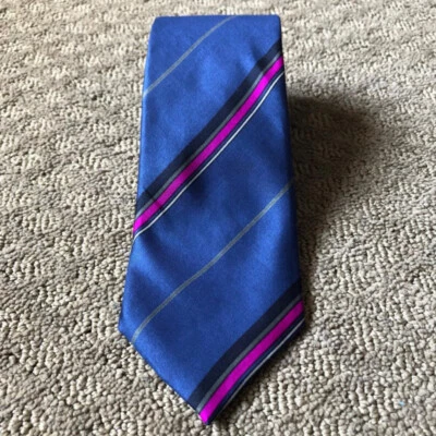 Corbata de seda a rayas vintage Pierre Cardin Paris para hombre nueva con etiquetas Foto 1 de 4