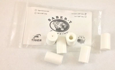 (1) New Tiger SABER-T® Capped & Threaded Ferrule - Pool Cue Ferrule 1.00" Long