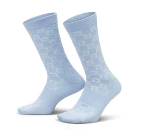 Jordan Everyday Essential Crew Socks Blue White - Size L (8-12) (FJ6823-425) - Picture 1 of 4