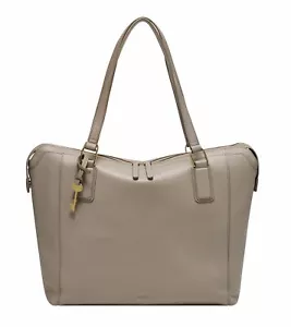 Bolso de hombro muerto FOSSIL Jacqueline Shopper Graystone beige nuevo - Imagen 1 de 2