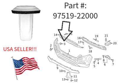 8 ¡NUEVOS OJALES DE LÁMPARA MARCADOR LATERAL/PARACHOQUES! PARA HYUNDAI SANTA FE TUCSON SONATA ETC Foto 1 de 4