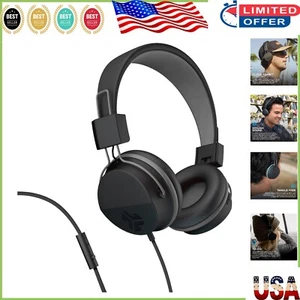 Portable Noise-Isolating On-Ear Headphones with Braided Cord & Control Buttons - Picture 1 of 7