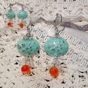 Fashion Retro 925 Silver Handmade Dangle Drop Women Ear Hook Jewelry Earrings - Picture 1 of 5