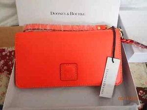 Dooney & Bourke Florentine Large Zip Around Wristlet Wallet W/ Dooney Box Salmon - Picture 1 of 20