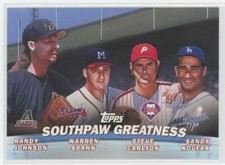 2001 Topps Southpaw Greatness -Koufax, Spahn, Carlton, Johnson #TC17 MLB HOF