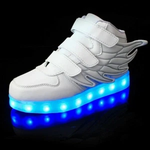 LED Shoes Size 25-37 Children Boys Girls Glowing Luminous Sneakers with Light - Picture 1 of 10