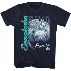 United States Everglades National Park Florida Manatee Men's T Shirt - Picture 1 of 5