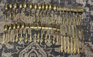 Gold Besteck Edelstahl Japan Floral - Bild 1 von 24