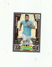 MATCH ATTAX 2017/18 . SERGIO AGUERO. BRONZE LIMITED EDITION . LE2B.