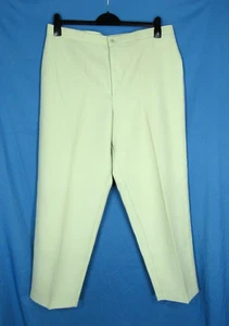 VTG BEND OVER By LEVI'S STRAUSS Poly Knit STRAIGHT LEG Light Green PANTS 24W - Picture 1 of 4